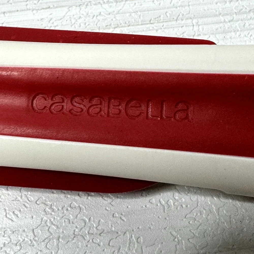 Casabella Flexible‎ Kitchen Spatula Red & White Food Cooking Utensil Tool